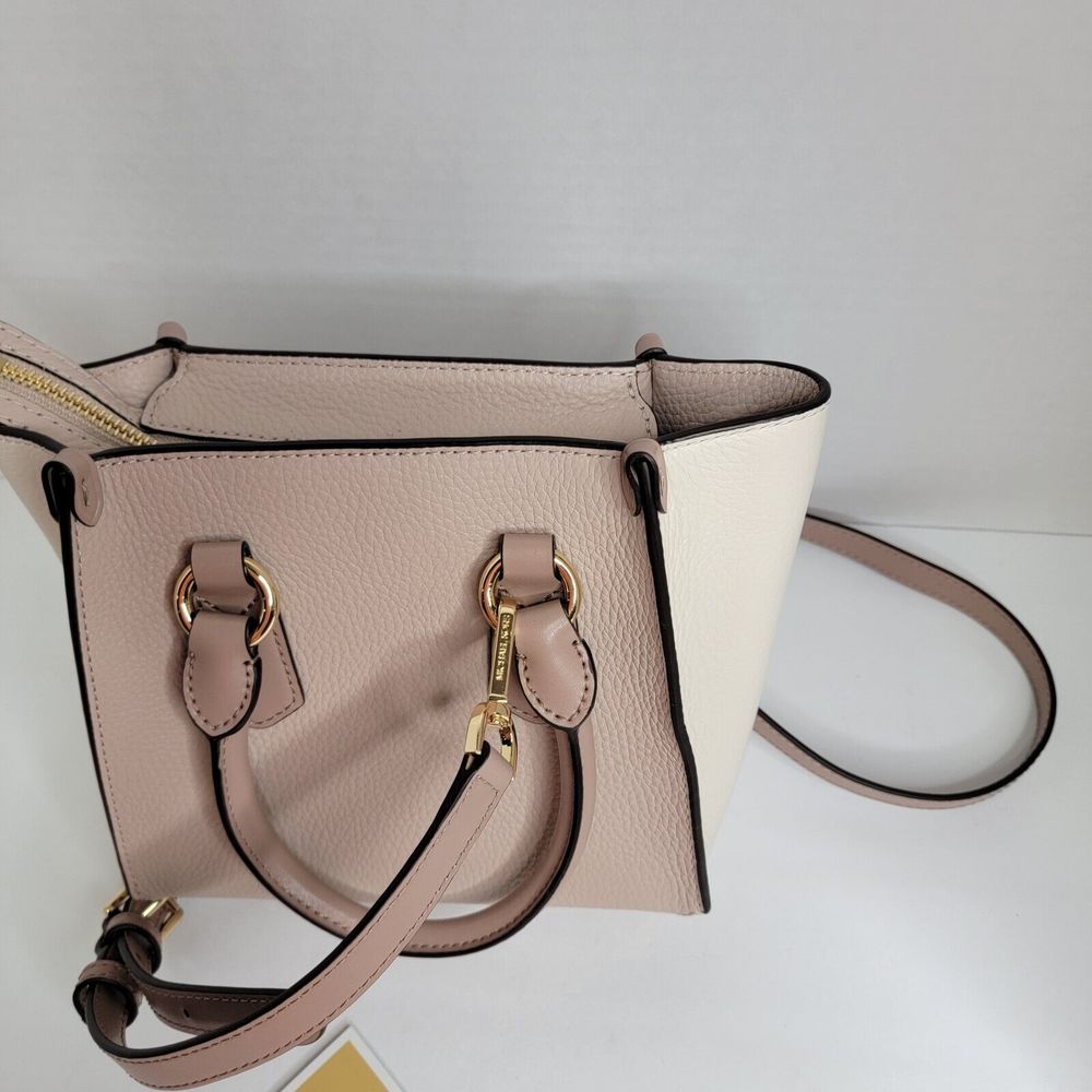 Michael Kors Kris Small Color-Block Pebbled‎ Leather Satchel. - Picture 15 of 16